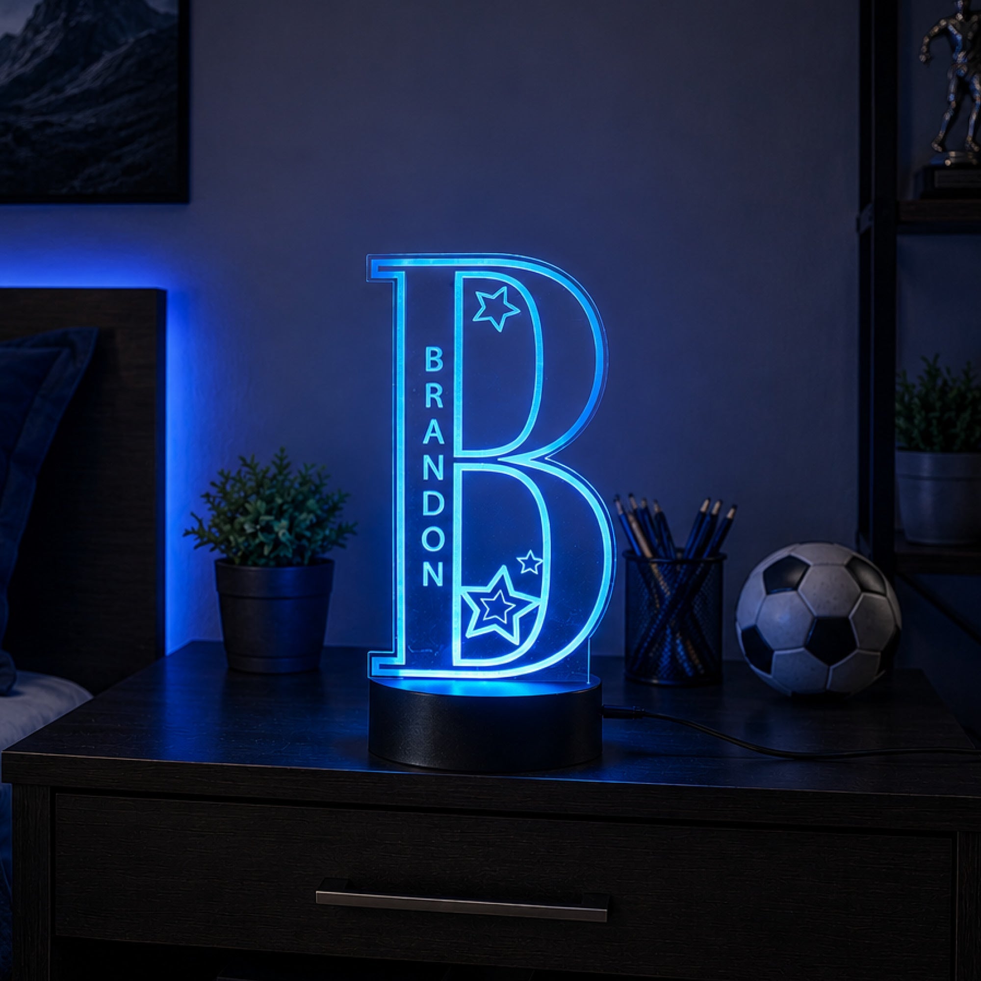 Personalized Initial LED Star Nightlight