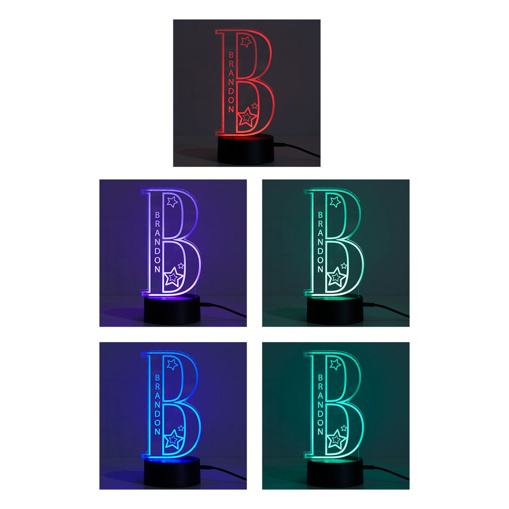 Personalized Initial LED Star Nightlight