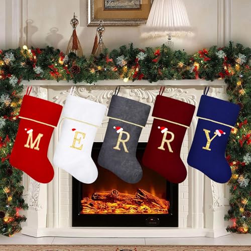 Blue Velvet Christmas Stocking with Gold Trim C66267