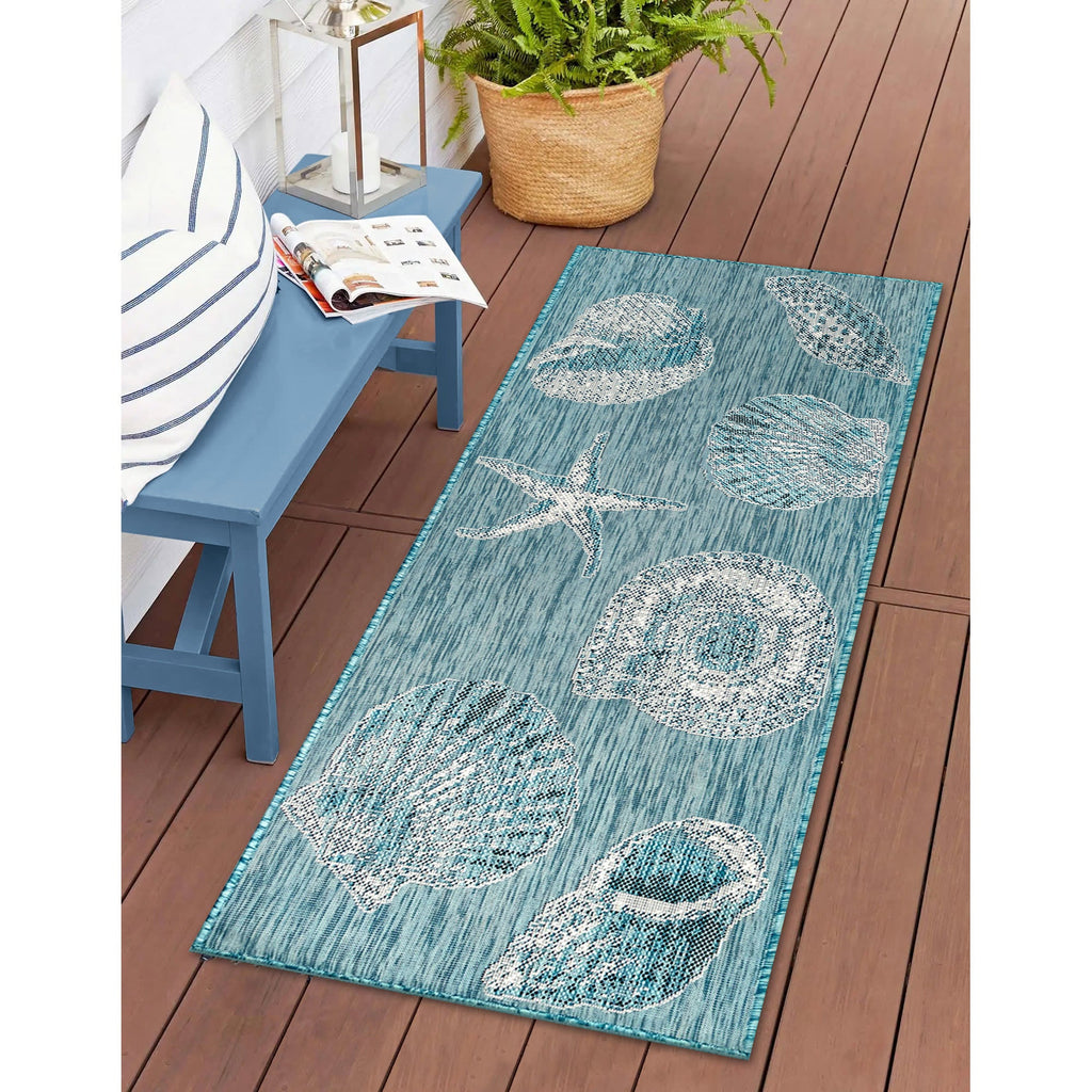 Carmel Shells Indoor Outdoor Area Rug