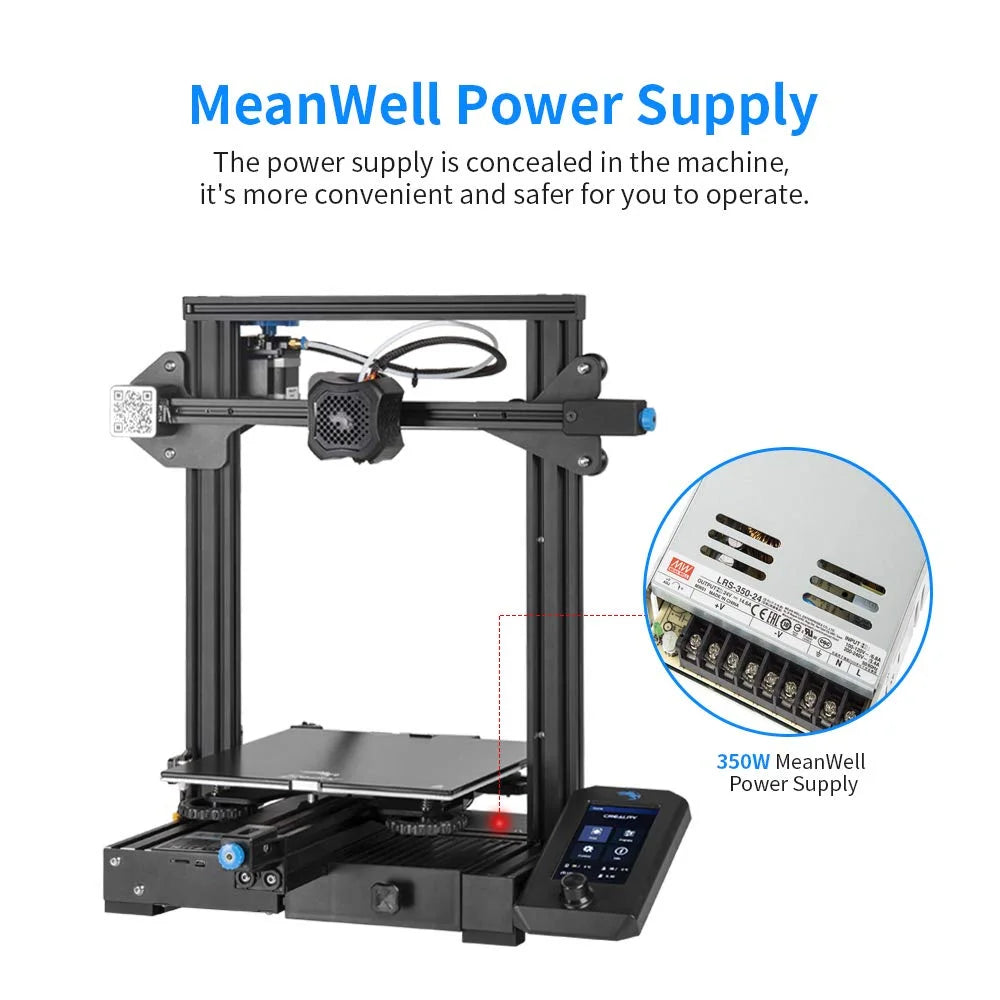 3D Printer Printing Size 220x220x250mm Aluminum Black K117