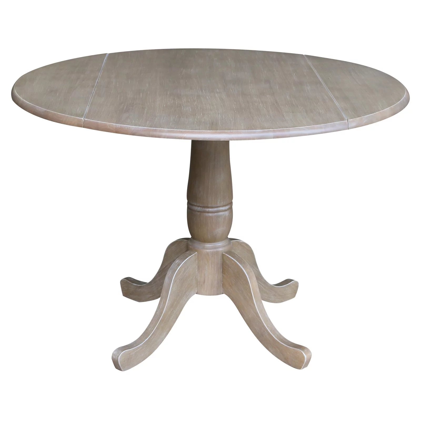 42" Round Dual Drop Leaf Pedestal Table W3416