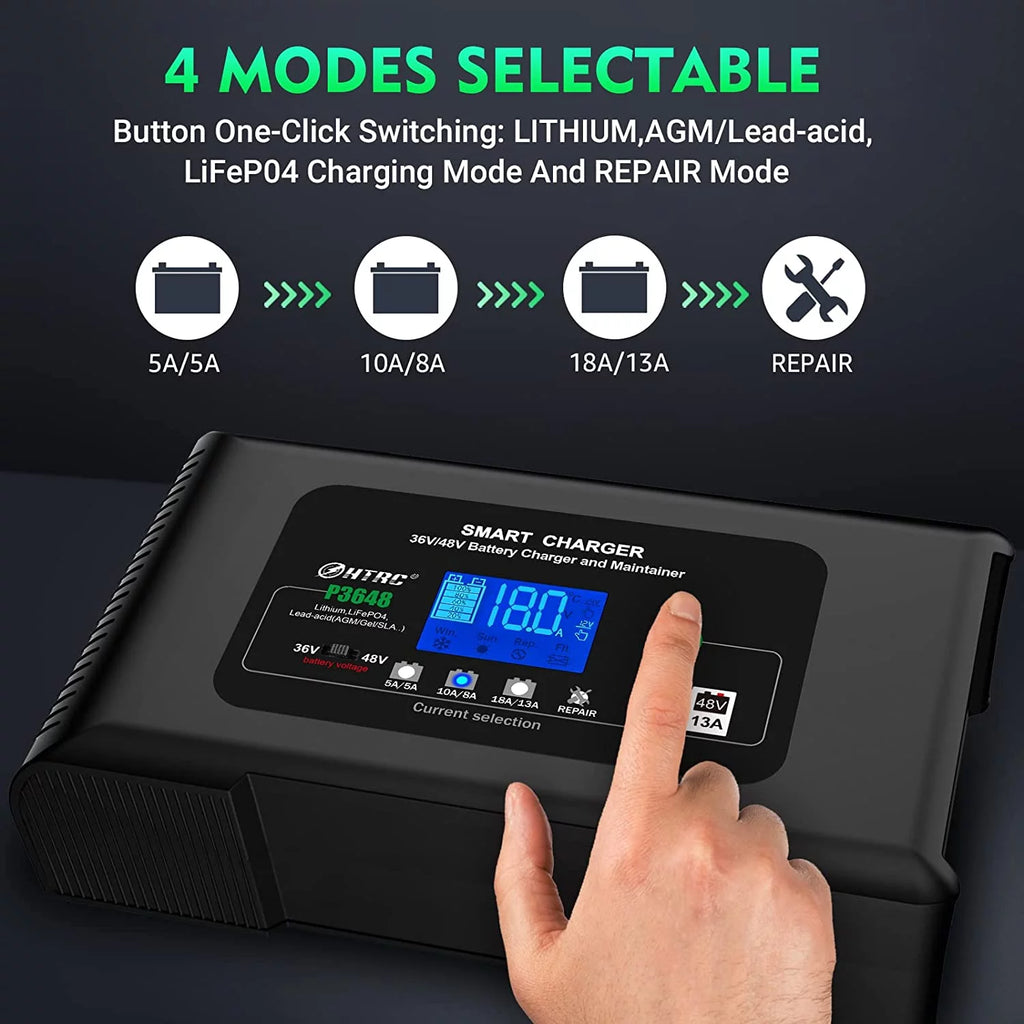 36V/48V 18-Amp Smart Golf Cart Battery Charger M82130