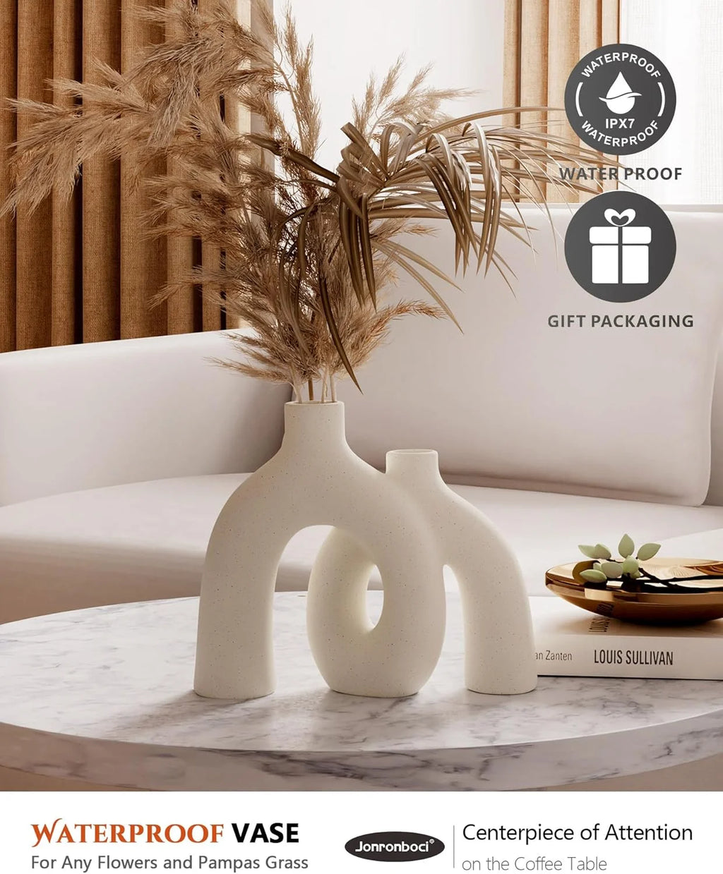 Set of 2 Ceramic Vases S472962