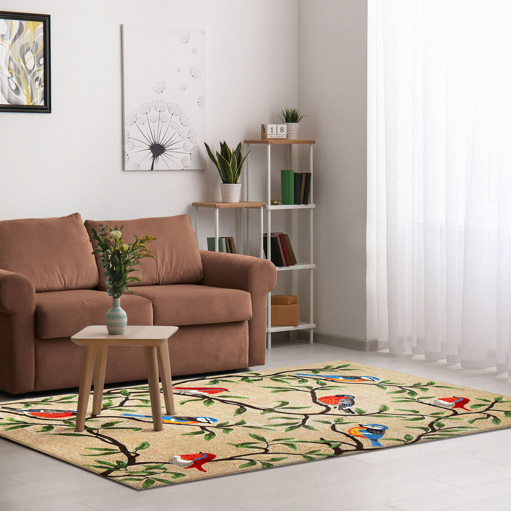 Ravella Birds On Branches Indoor/Outdoor Area Rug