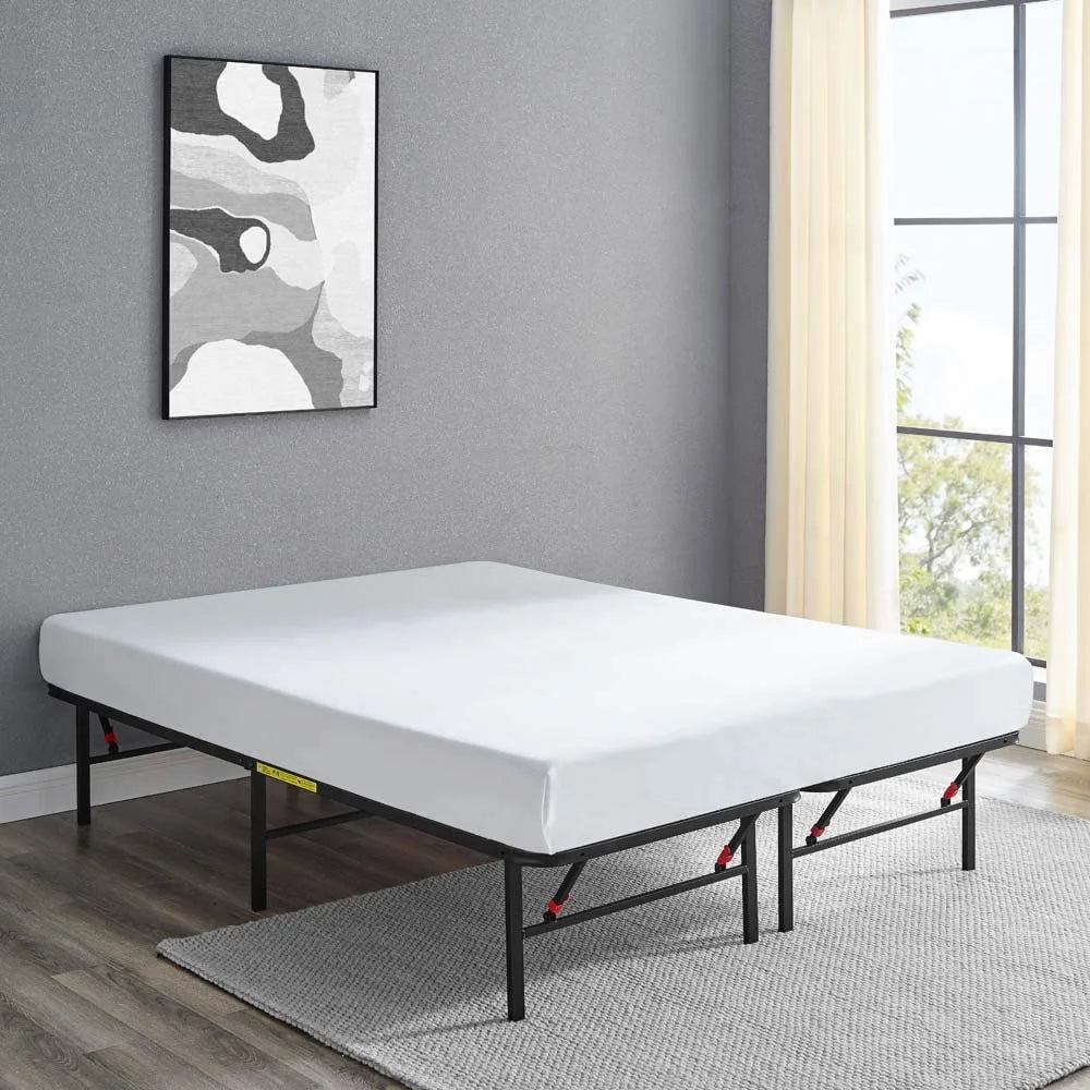 Black Queen Metal Platform Bed Frame X87371