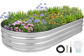 Green Galvanized Raised Garden Bed B2404