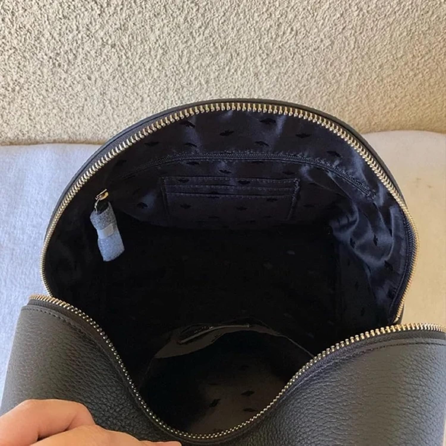 Medium Pebbled Leather Dome Backpack Z981