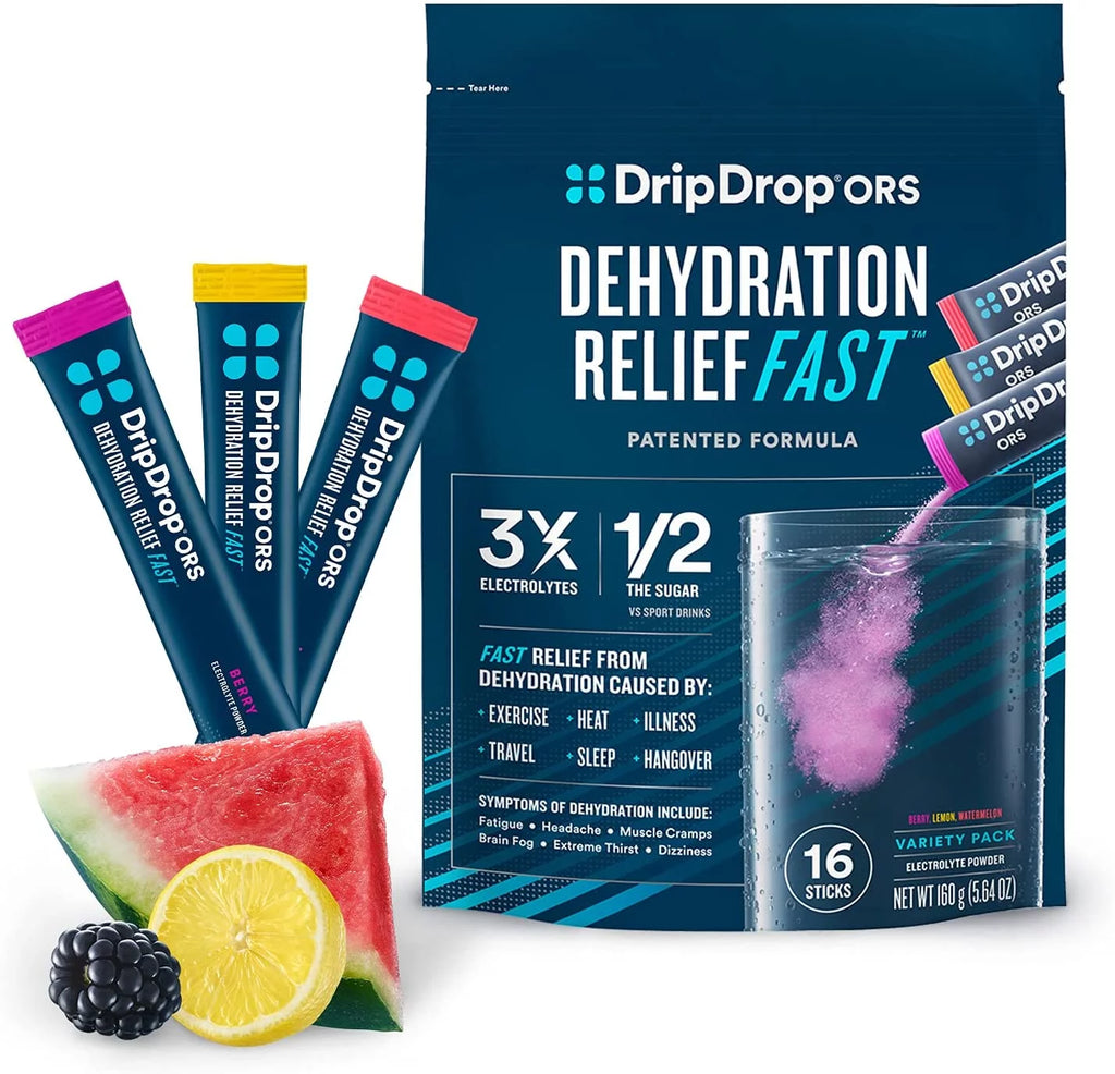 16 x 8 Oz Servings Electrolyte Powder Variety Pack W4378