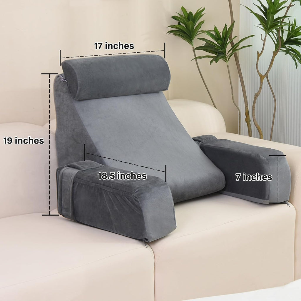 Medium Grey Reading Pillow K77742