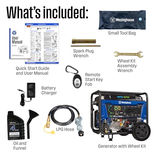 12500 Peak Watt Tri-Fuel Portable Generator L151