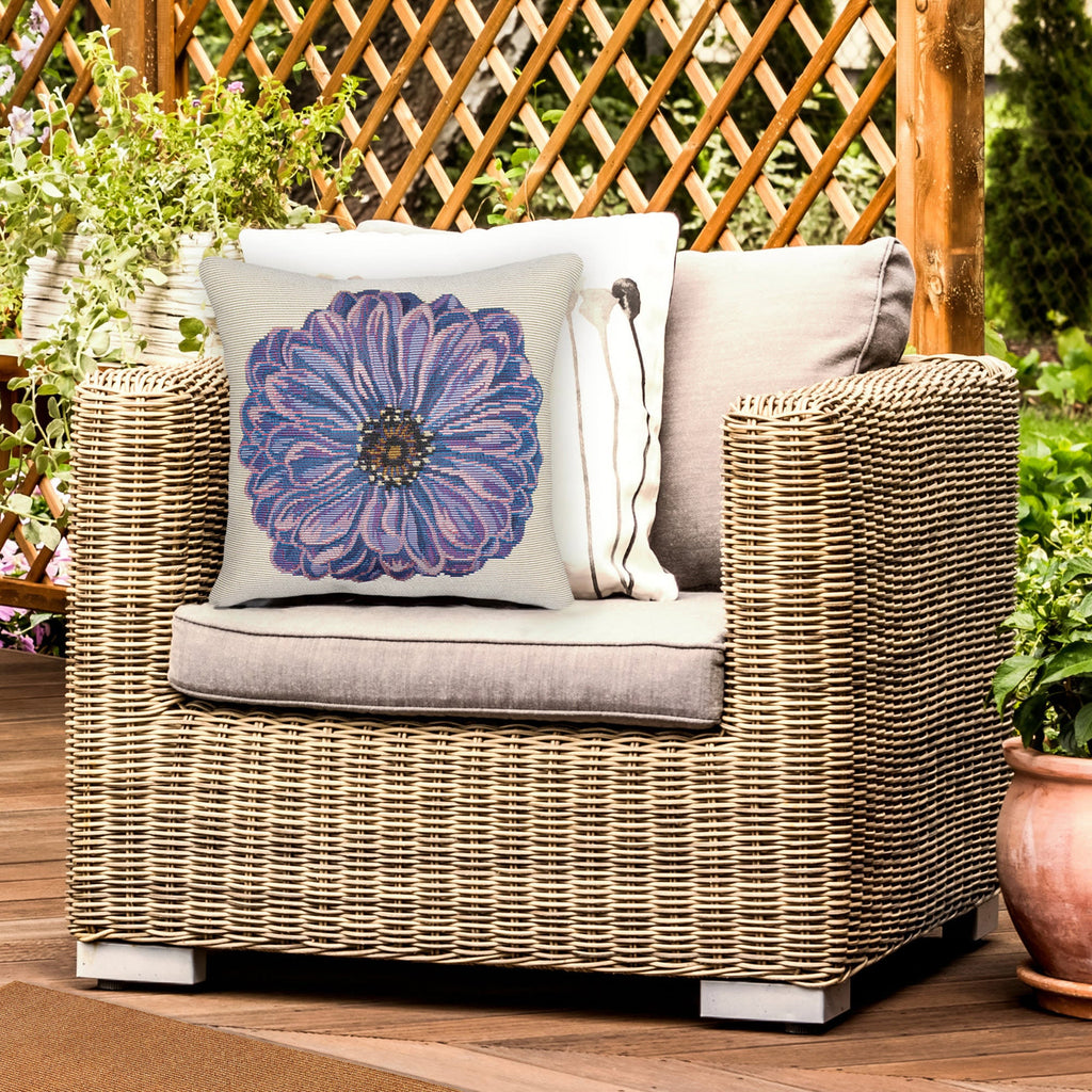 Marina Flower Indoor Outdoor Pillow