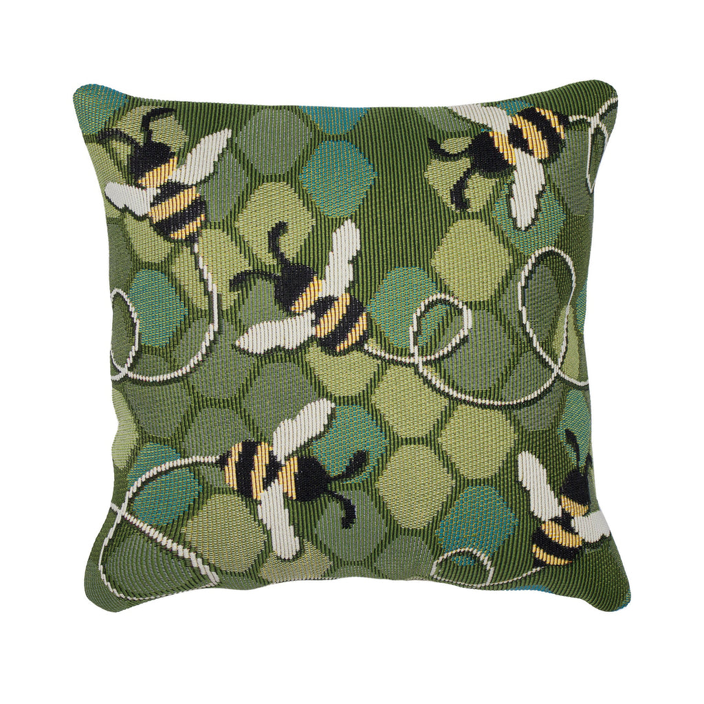 Marina Bee Free Indoor Outdoor Throw Pillow