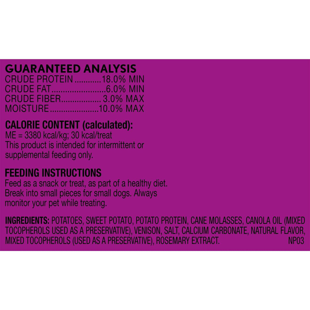 Sweet Potato & Venison Dog Treats X9860