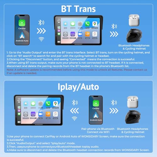 7" Waterproof Smart GPS Navigation System Screen with CarPlay and Android Auto O53513