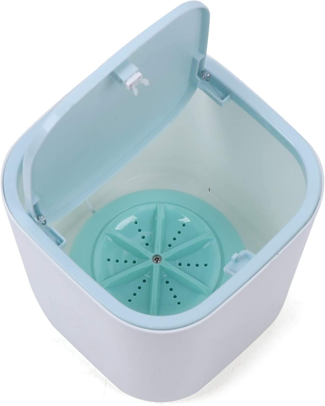 Compact Counter Top Portable Washing Machine, 6.69x6.69x6.69 Inch Blue V21280
