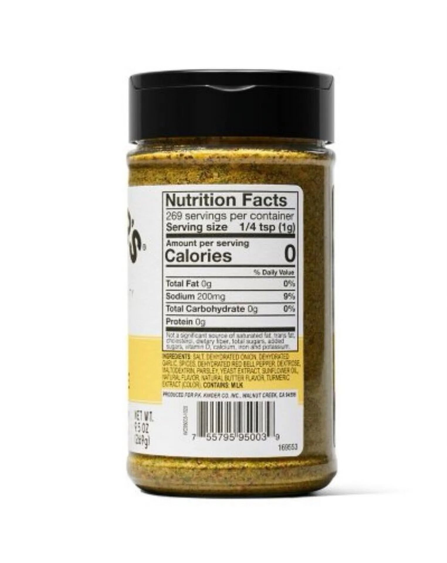 Organic Buttery Steakhouse Rub Seasoning 10.4 oz O3470