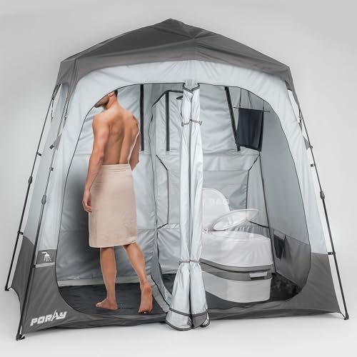 Camping Shower Tent Privacy Shelter with Floor Drain V775
