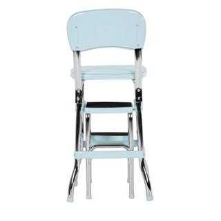 Retro Chair with Step Stool with Sliding Steps O80475