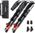 Carbon Fiber Trekking Poles Collapsible Walking Sticks Hiking Folding Poles Quick Lock 2pc B95083