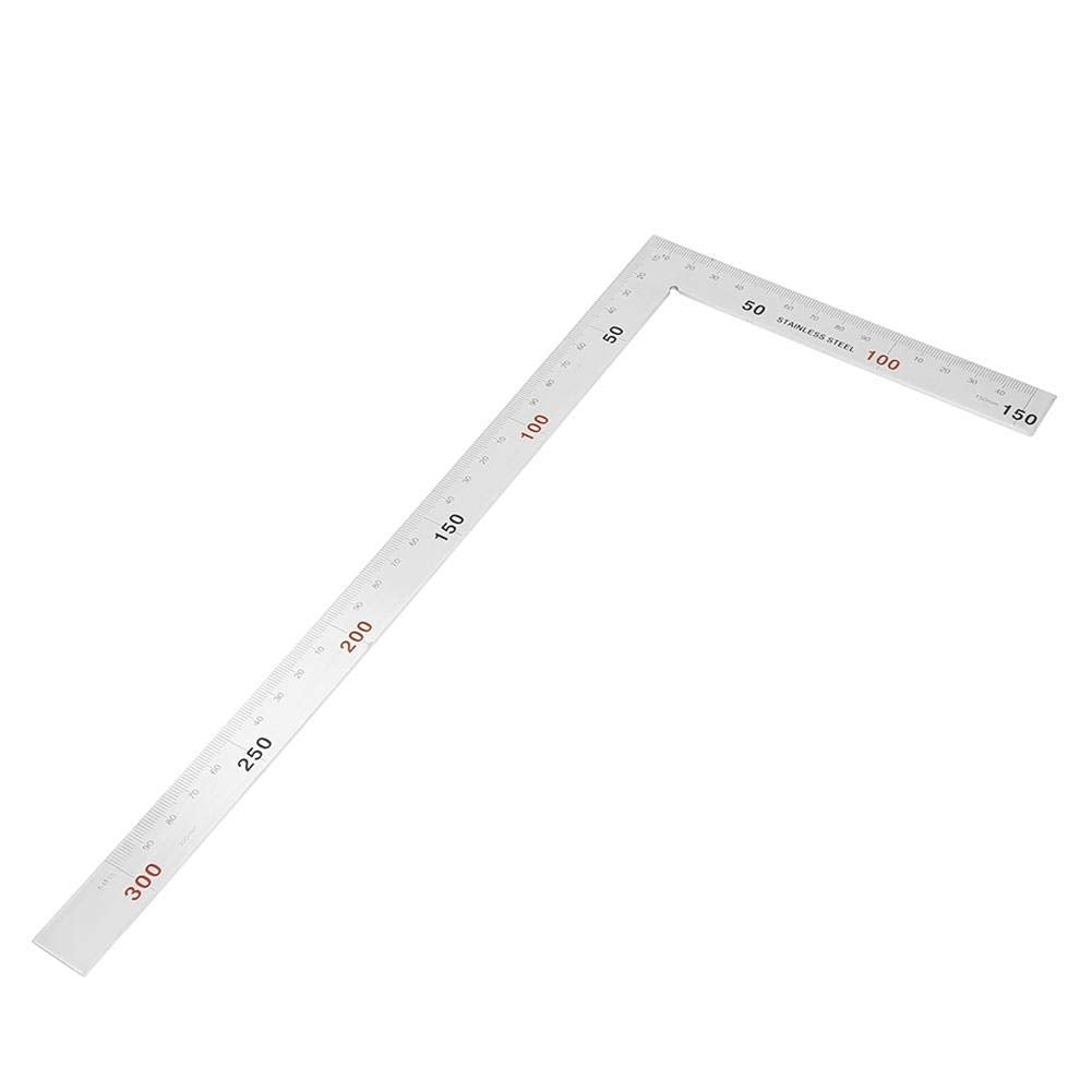 L-Shaped Stainless Steel 90 Degree Right Angle Square Ruler K3354