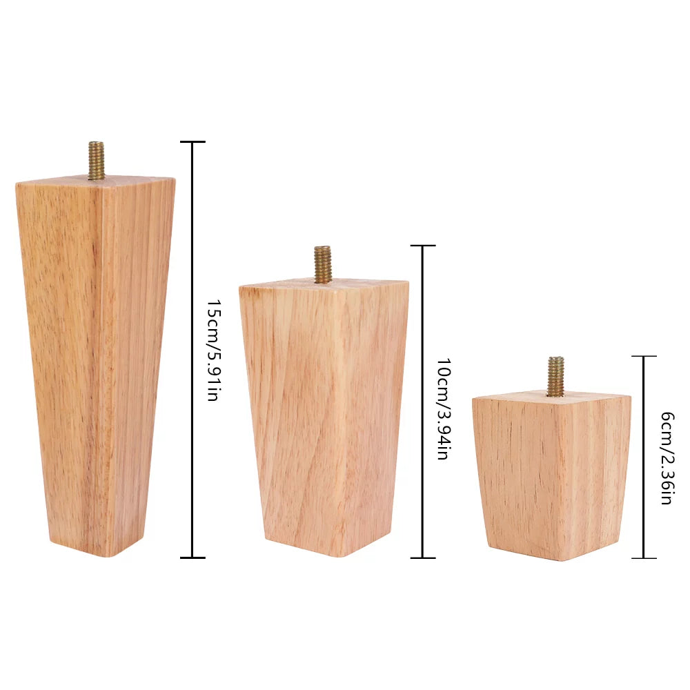 Set of 4 Wooden Furniture Legs W930238
