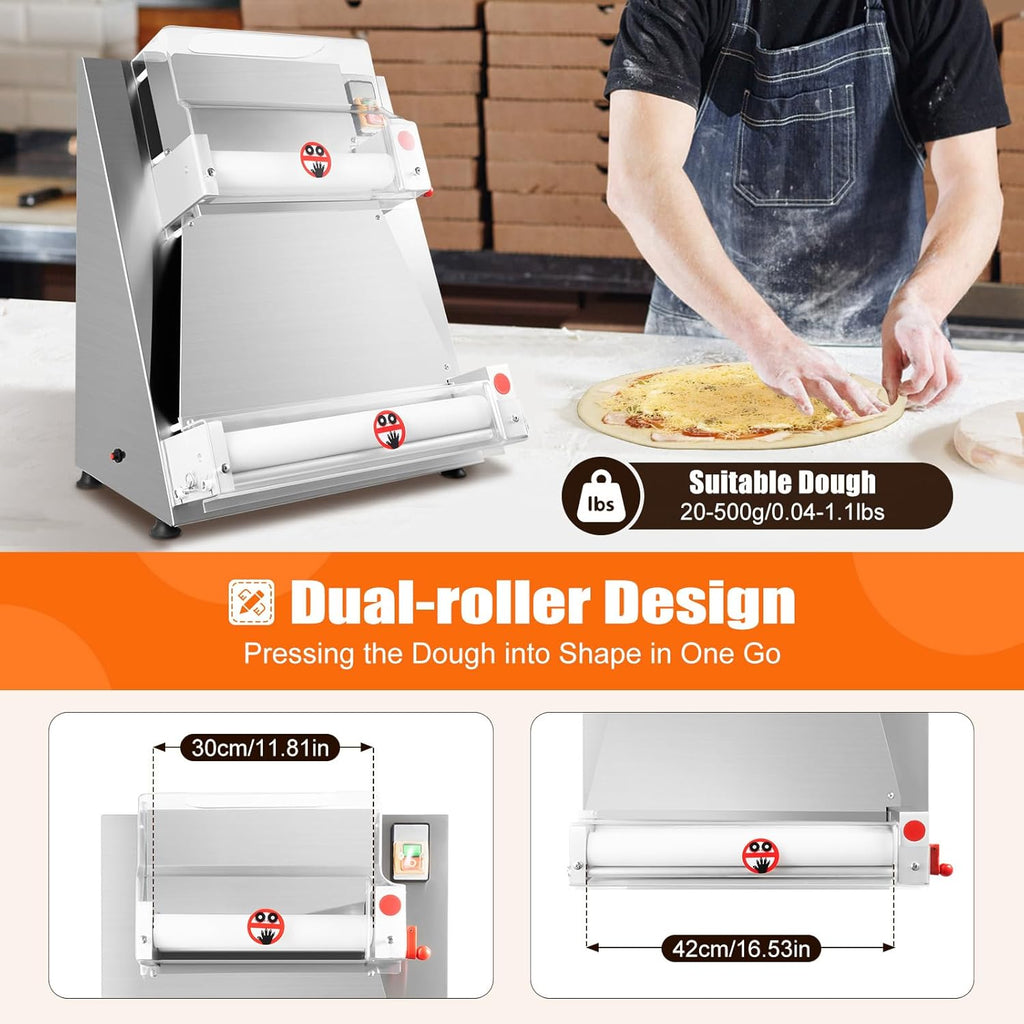 4-15 Inch Automatic Commercial Electric Pizza Dough Sheeter Machine V7425