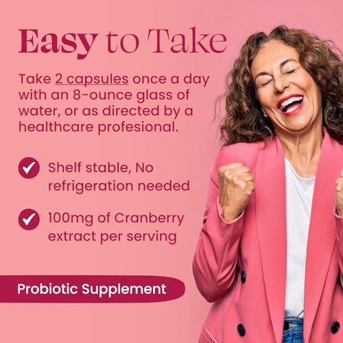 60 Capsules Vaginal Probiotics with Prebiotics and Cranberry Extract Z850