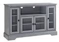 Antique Gray Wood TV Media Console A283998