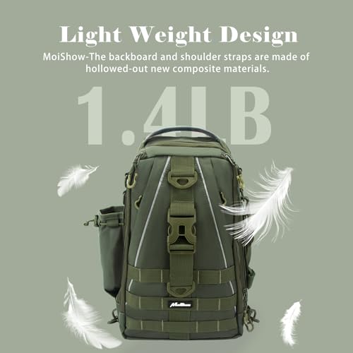 Fishing Tackle Backpack with Rod Holder H632