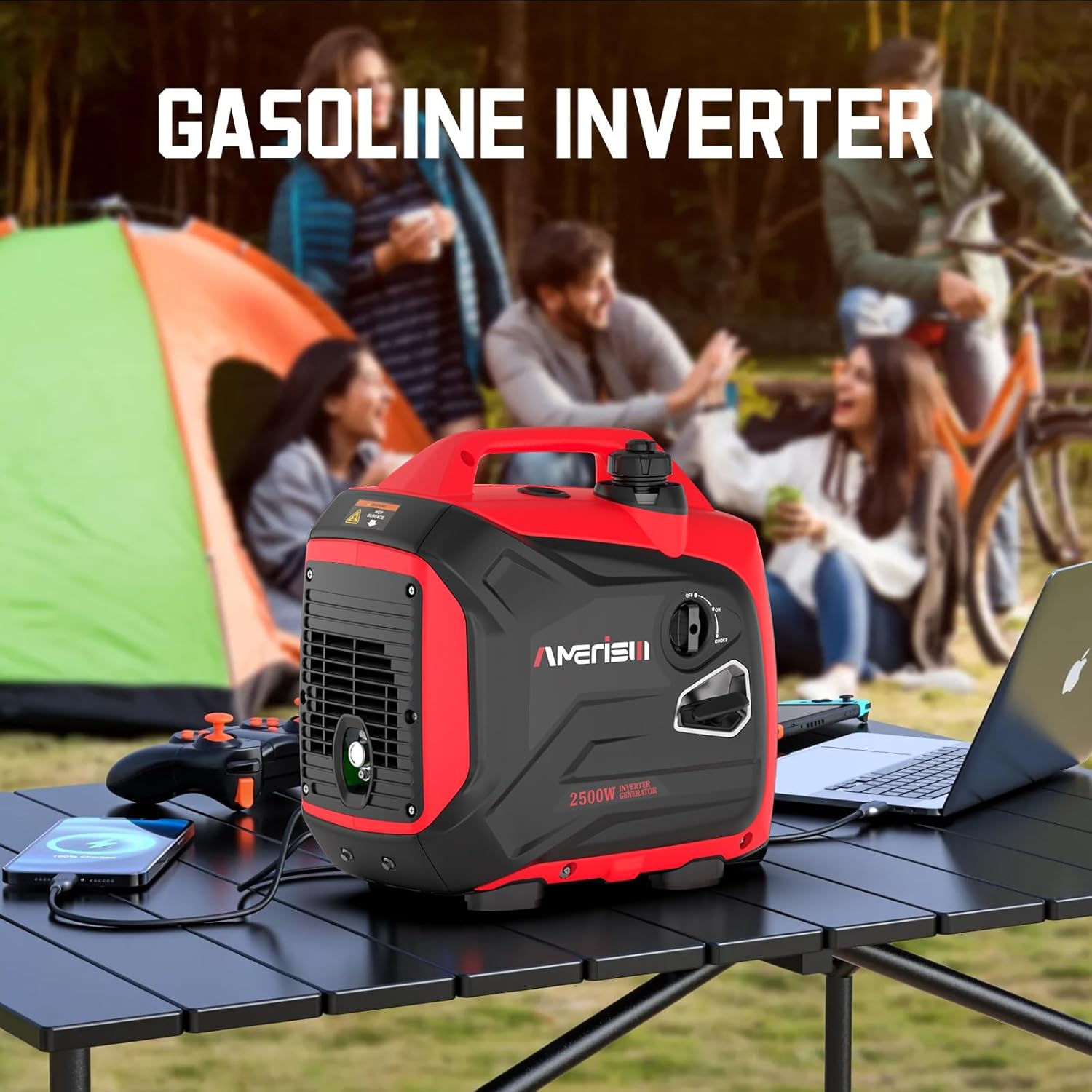 2500-Watt Gas Powered Portable Inverter Generator N10788