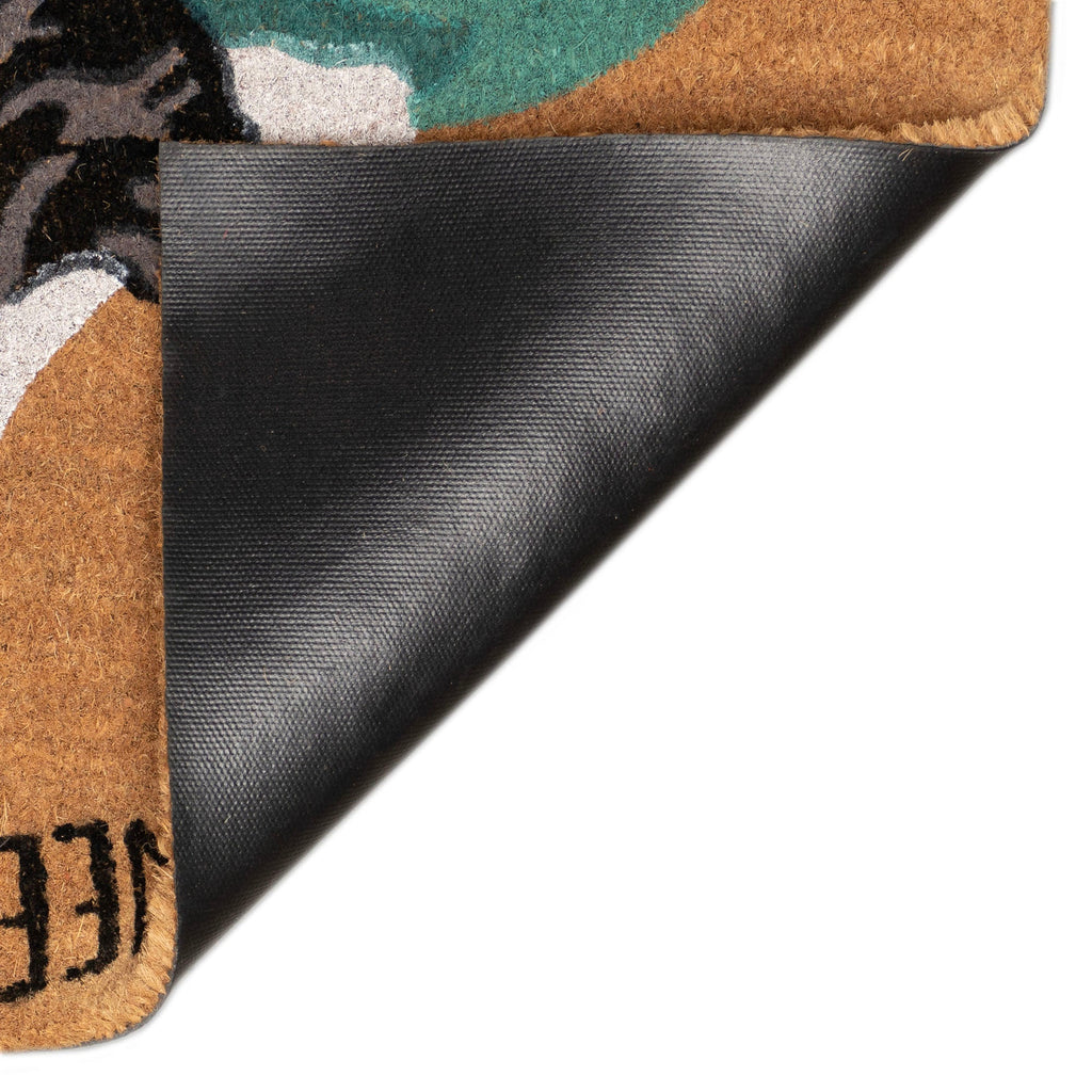 Natura Love And A Dog Coir Doormat with Non-Slip Backing