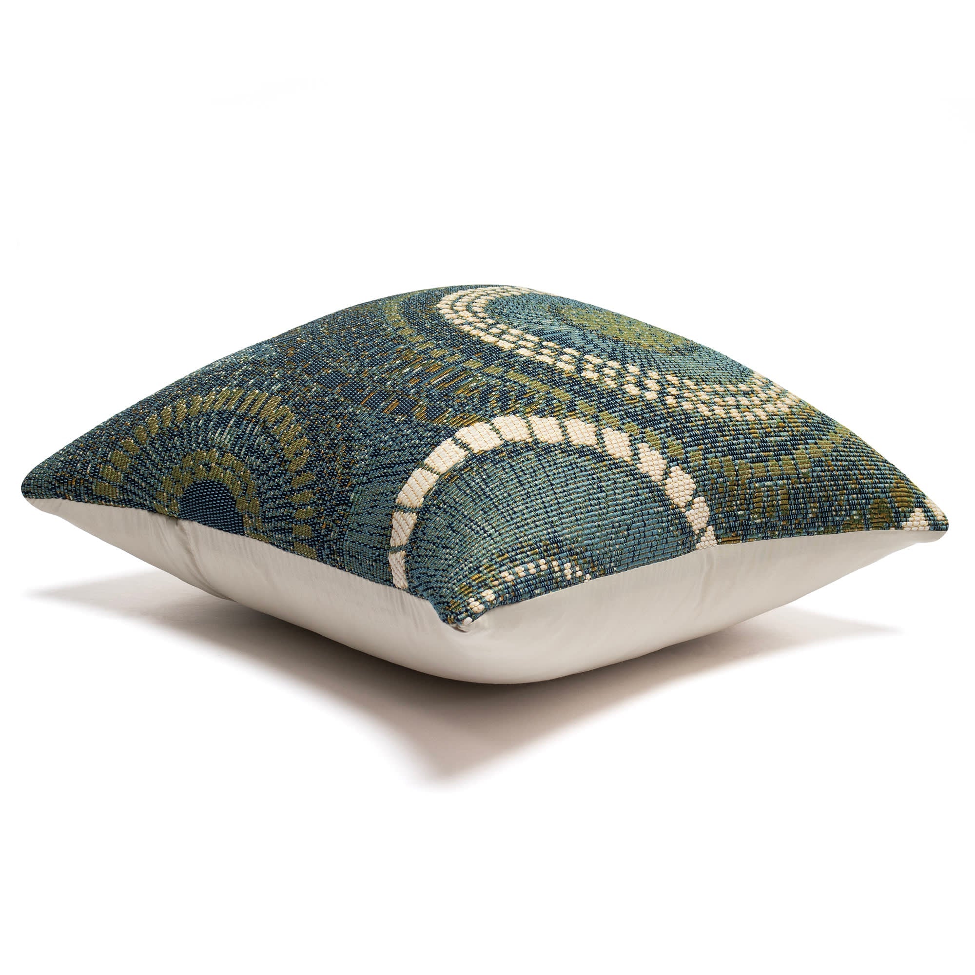 Marina Circles Indoor Outdoor Throw Pillow
