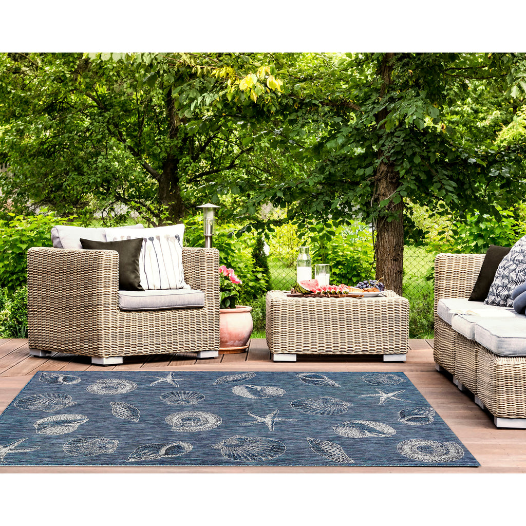 Carmel Shells Indoor Outdoor Area Rug
