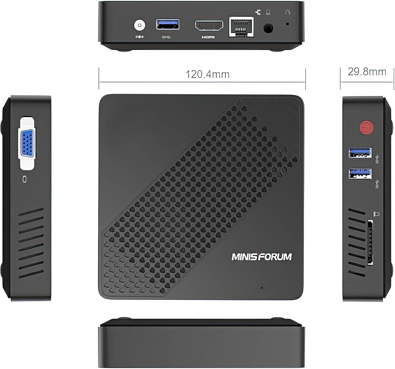 Mini PC 4GB RAM 64GB eMMC Celeron N4020 X9383