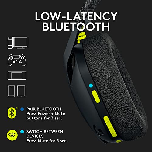 Black Wireless Bluetooth Gaming Headset U547830
