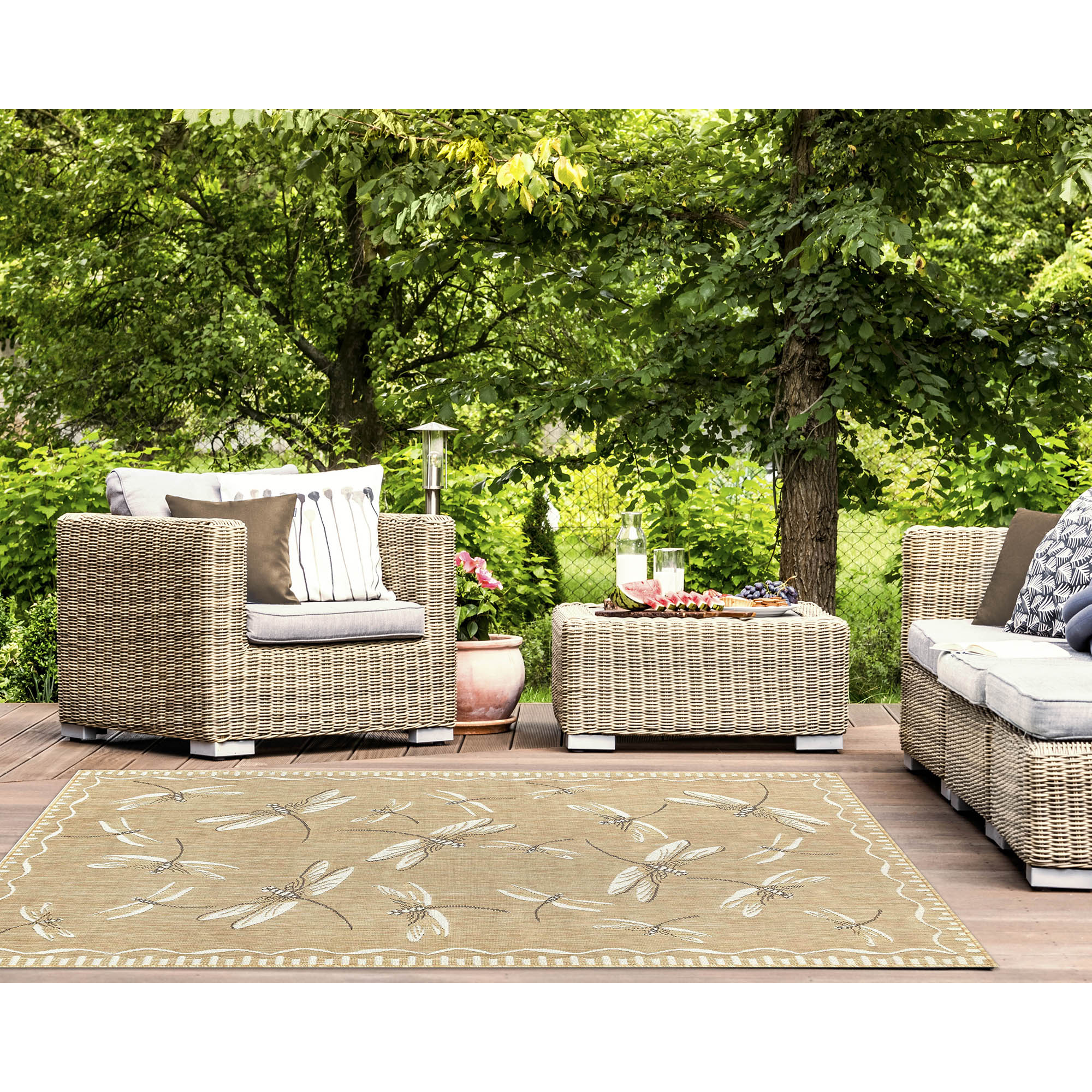 Carmel Dragonfly Indoor Outdoor Area Rug