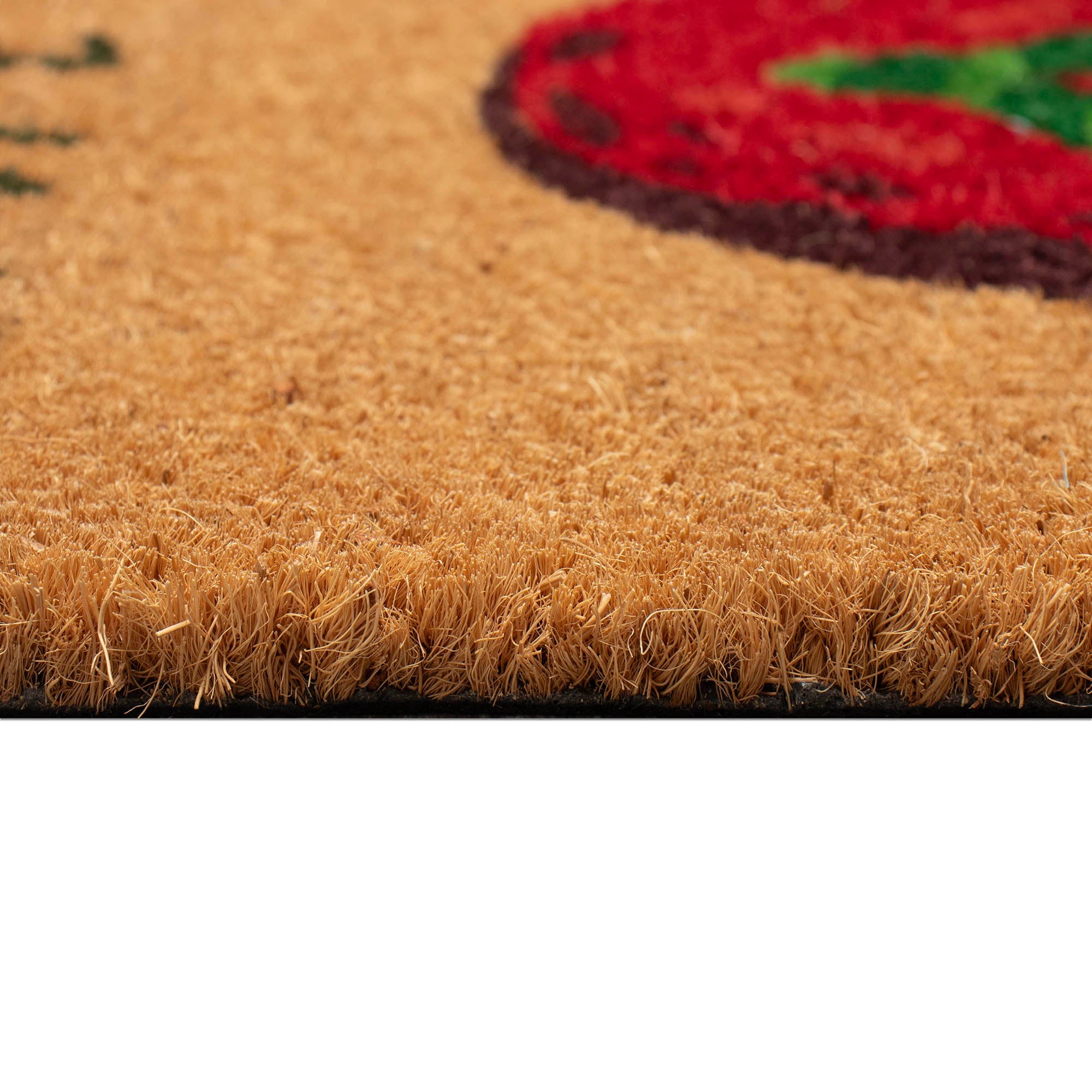 Natura Wipe Your Mistletoes Coir Doormat with Non-Slip Backing