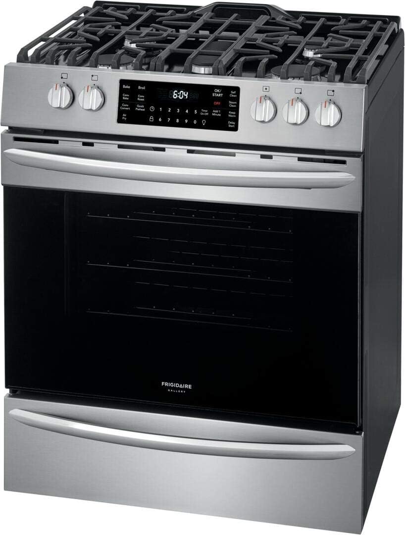 30" Gas Range with 5 Sealed Burners, True Convection Oven, Stainless Steel K4086
