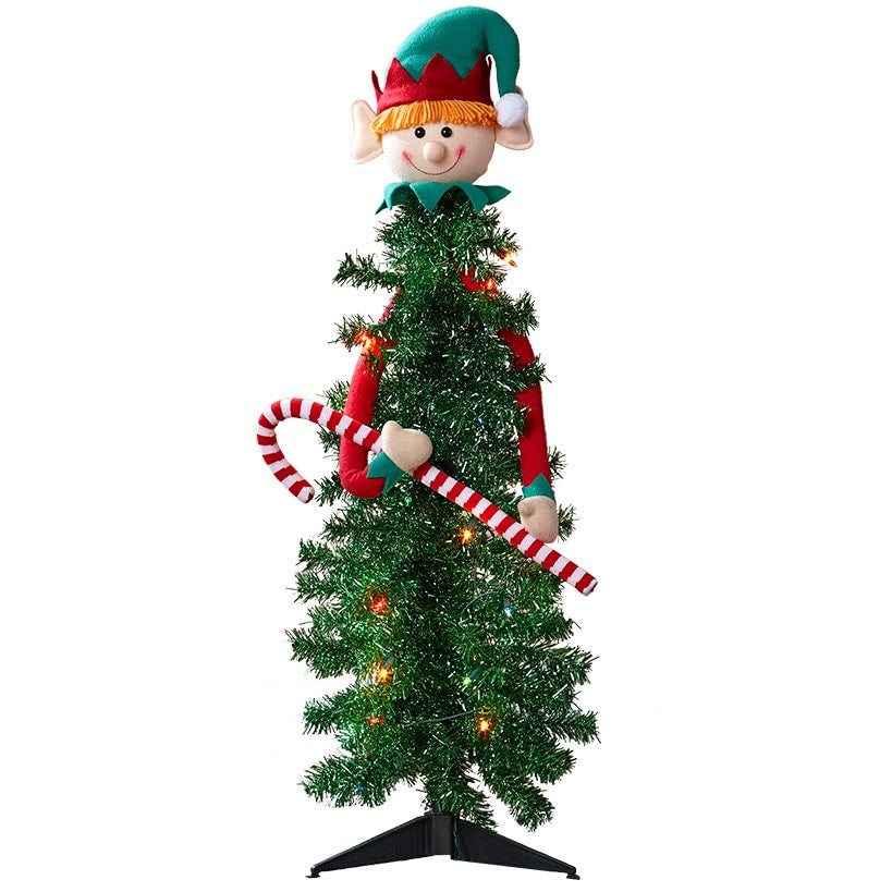 Lighted Christmas Character Tree Snowman or Elf - 3 Ft Y4919