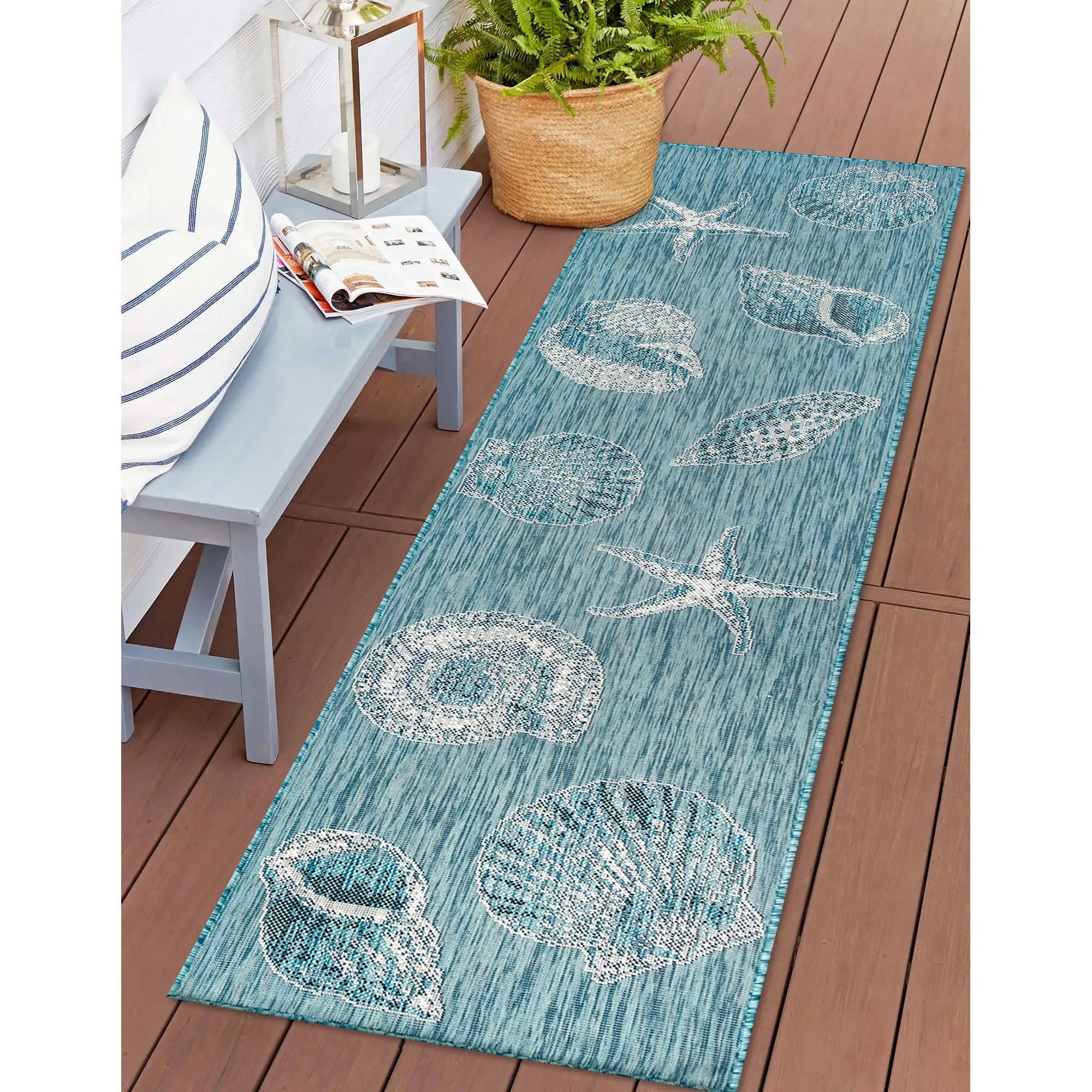 Carmel Shells Indoor Outdoor Area Rug