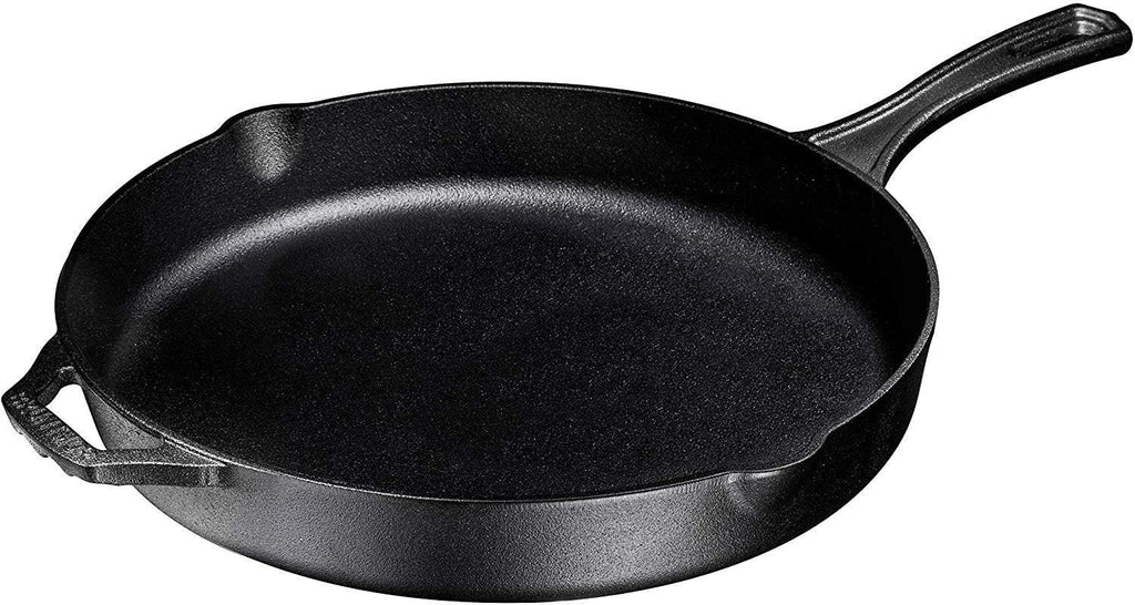 Red Enameled 12 inch Non-Stick Cast Iron Skillet W418