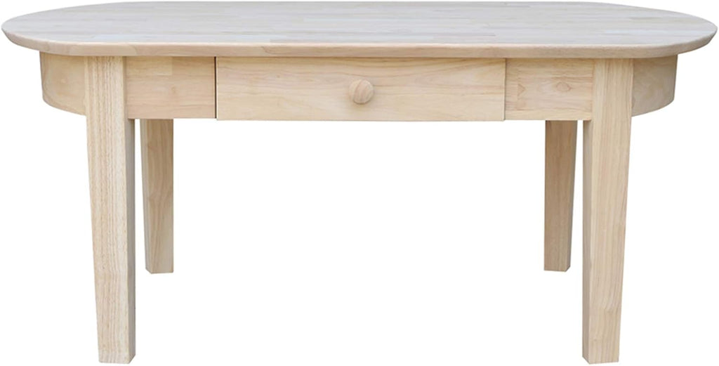Oval Coffee Table, Unfinished Z495