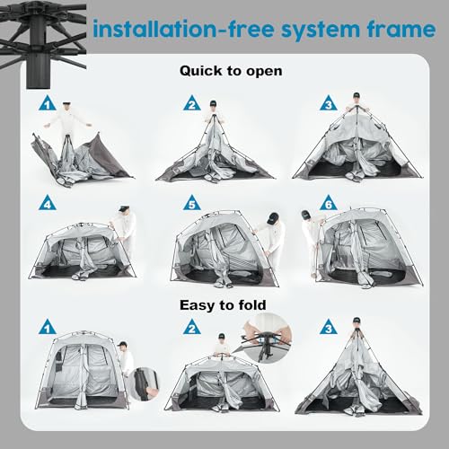 Camping Shower Tent Privacy Shelter with Floor Drain V775