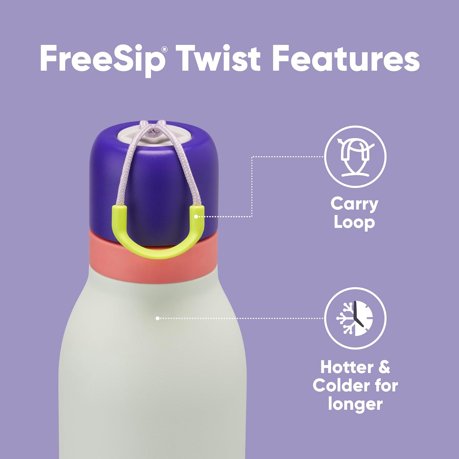 24oz 32oz Insulated Stainless Steel Water Bottles with Straw and Spout E46520