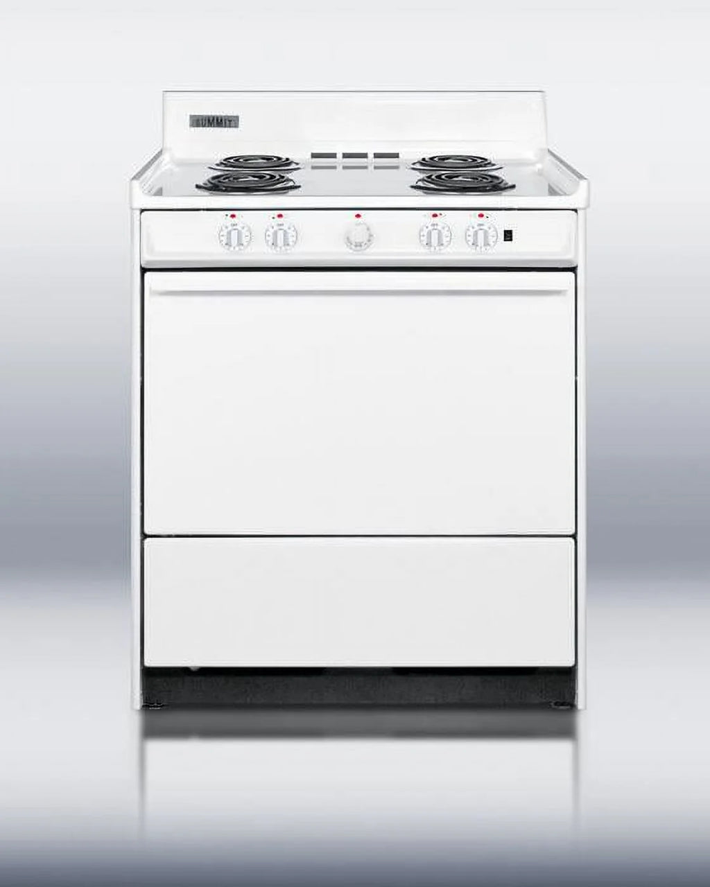 30" Freestanding Electric Range with 4 Burners 3.6 Cu. Ft. Capacity Manual Clean Storage Drawer Porcelain Oven in White E813