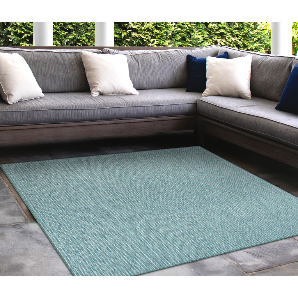 Carmel Texture Stripe Indoor Outdoor Area Rug