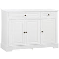 White Sideboard with 2 Drawers and Adjustable Shelves F6806