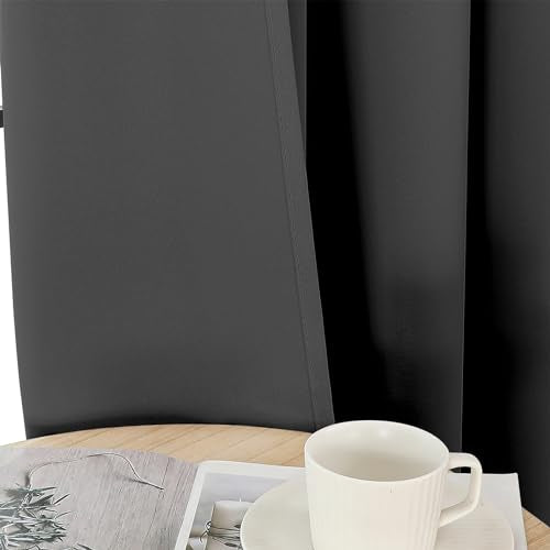 Light Beige Blackout Curtains 108 Inch Length 2 Panels Set N944