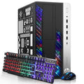 RGB Gaming Desktop Computer, Intel Quad Core I5-6500 up to 3.6GHz, GeForce GT 1030 2G, 32GB DDR4, 1T SSD + 3T HDD, Win 10 Pro V21085